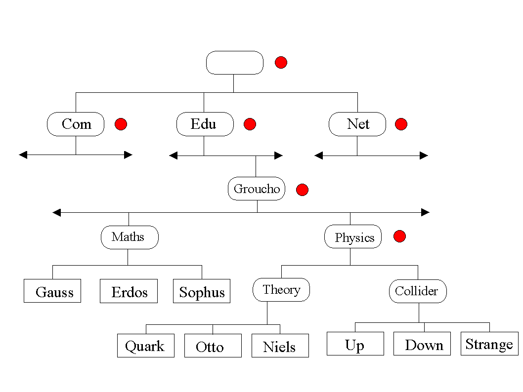 Figura 6 - Organización de dominios